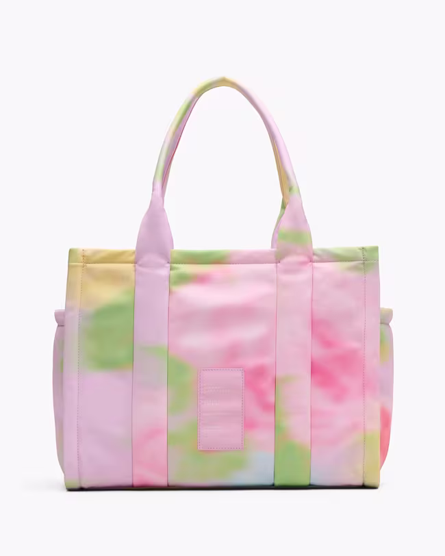 The Blurred Floral Large Puffy Nylon Tote Bag - image 3