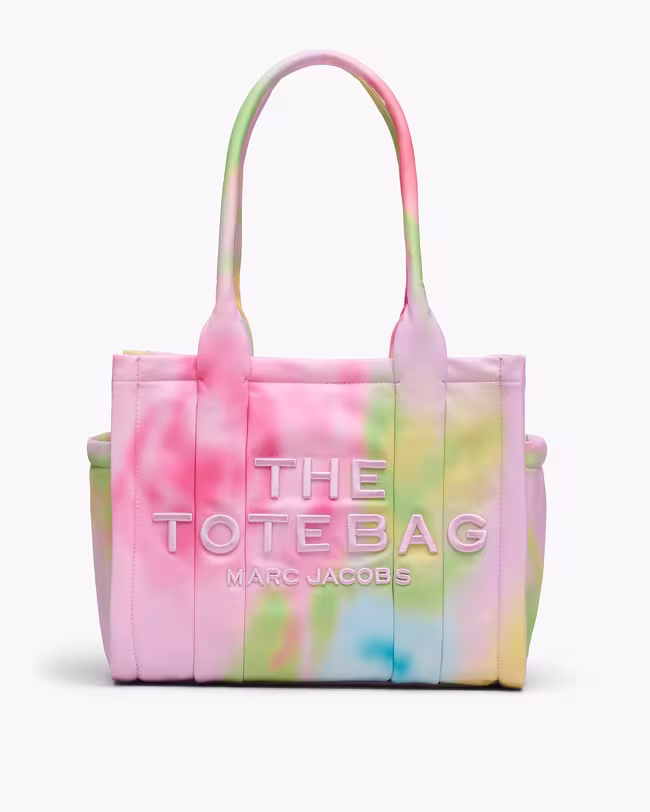 The Blurred Floral Medium Puffy Nylon Tote Bag