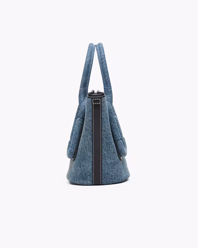 Babe Small Tote In Denim - image 4