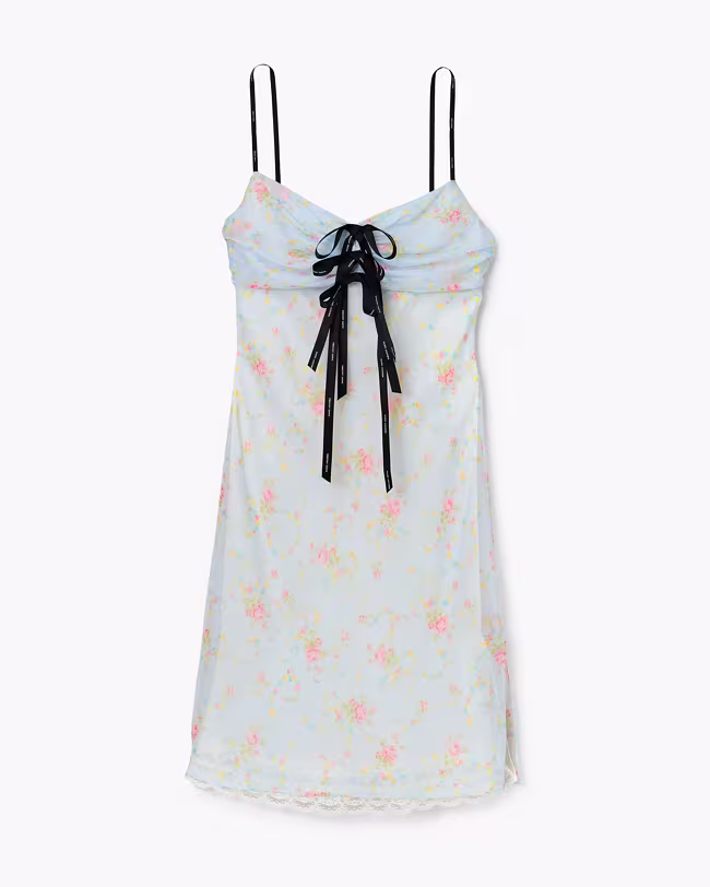 Blurred Floral Slip Dress - image 2