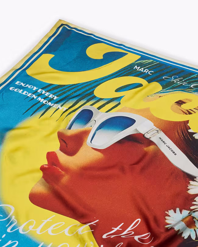 Sun Poster Silk Scarf - image 3