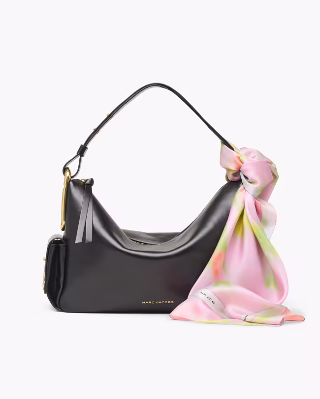 Blurred Floral Silk Scarf - image 4