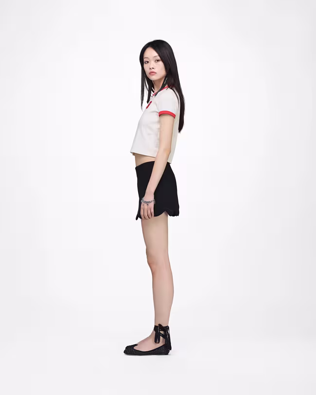 Scallop Daisy Wool Skirt - image 4