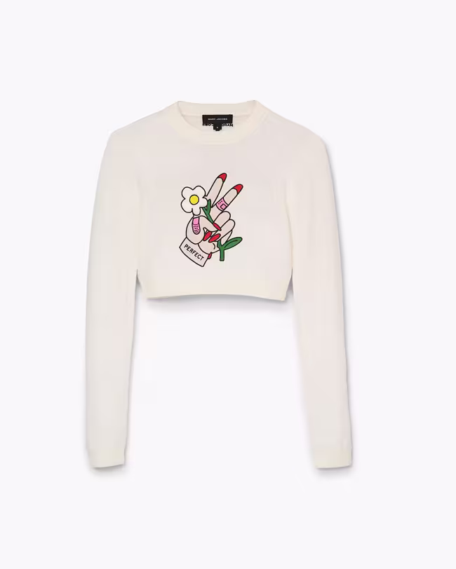 Tattoo Patch Crop Longsleeve - image 2