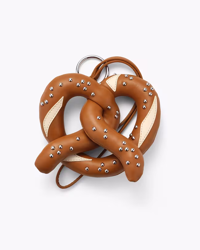 Soft Pretzel Bag Charm