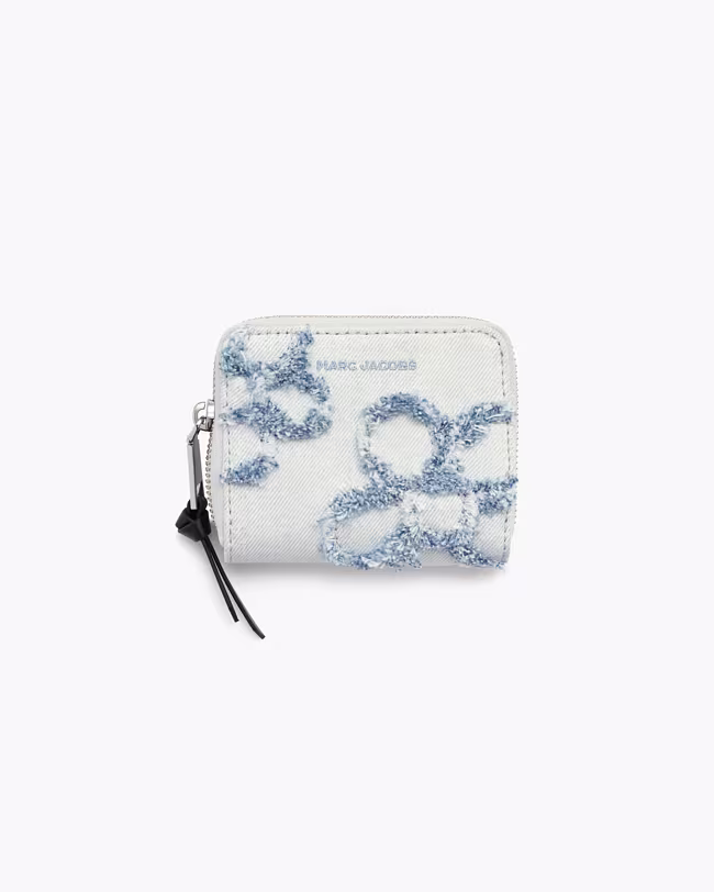 The Daisy Denim Mini Compact Wallet