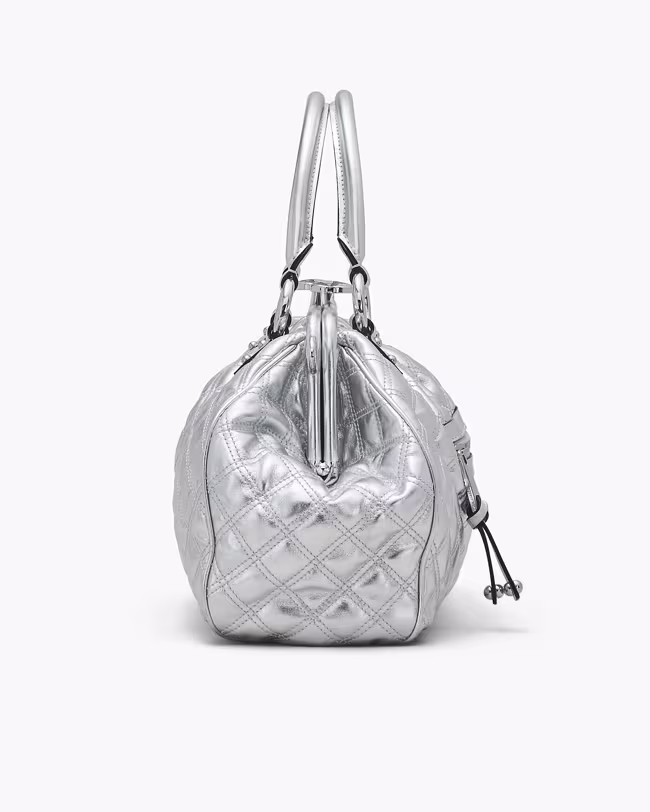 Re-Edition Quilted Metallic Leather Stam Bag - image 3