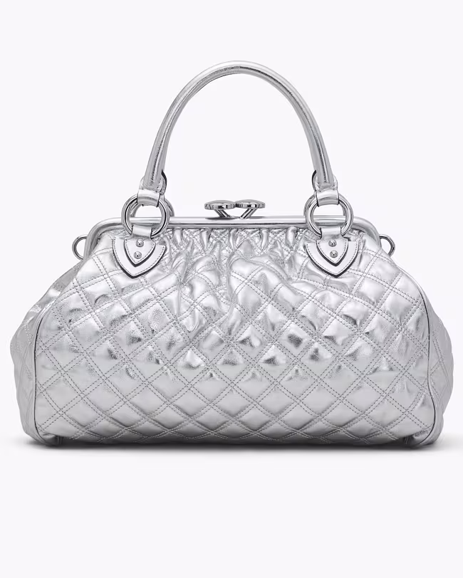 Re-Edition Quilted Metallic Leather Stam Bag - image 4