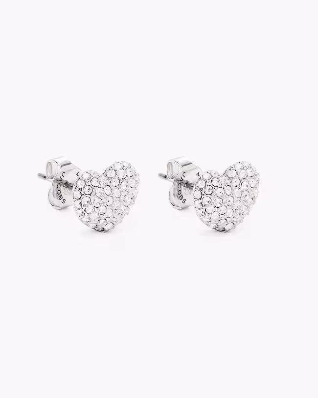 The Heart Pave Earrings