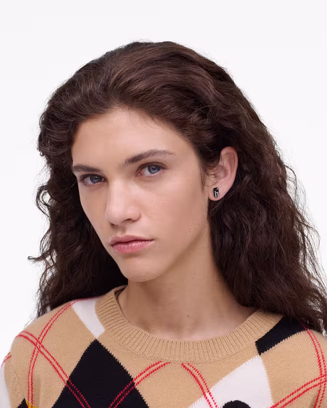 The Domino Stud Earrings - image 2