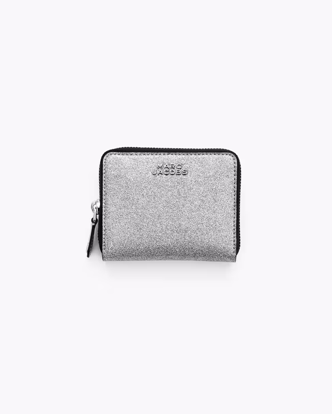 The Coated Glitter Everyday Slim Compact Wallet