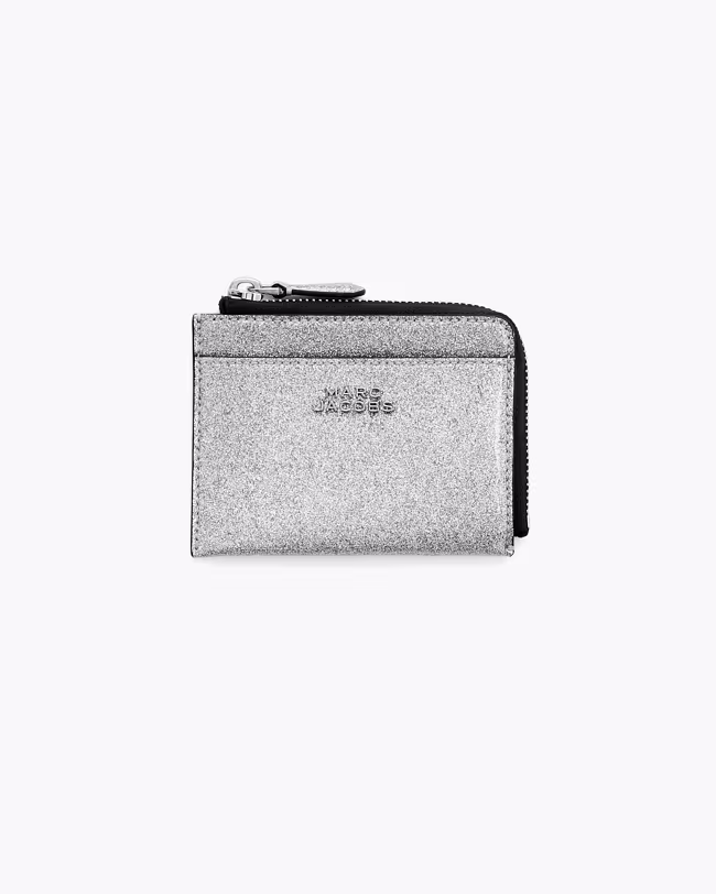 The Coated Glitter Everyday Top Zip Wallet