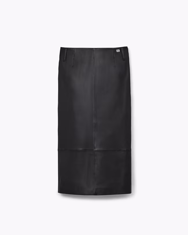 Leather Slim Skirt - image 2