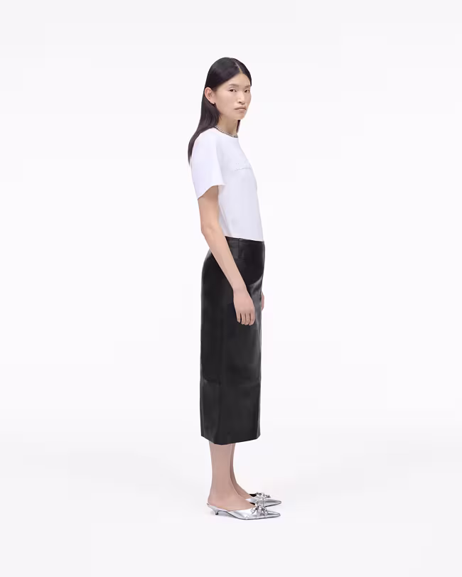 Leather Slim Skirt - image 3