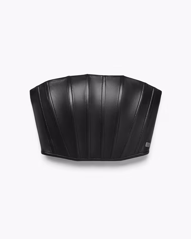 Strapless Leather Corset - image 2