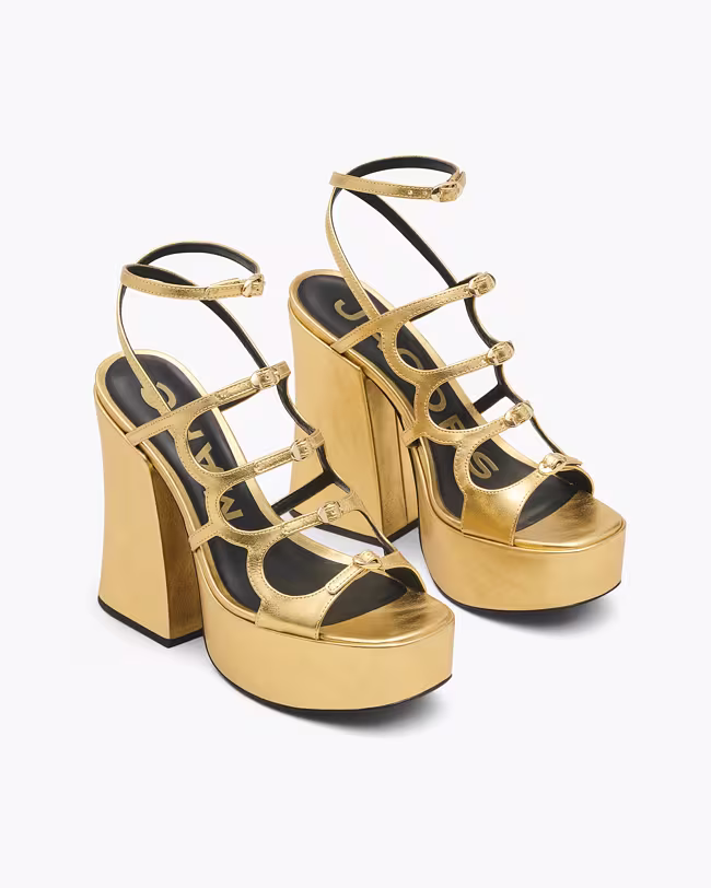 The Metallic Leather Kiki Platform Sandal - image 3