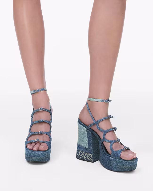 The Deconstructed Denim Kiki Platform Sandal - image 2