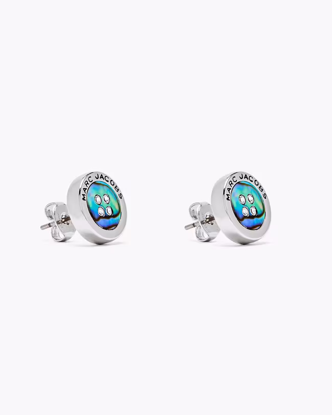 The Button Abalone Stud Earrings