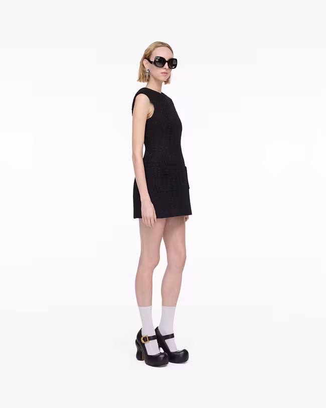 Sculptural Tweed Dress