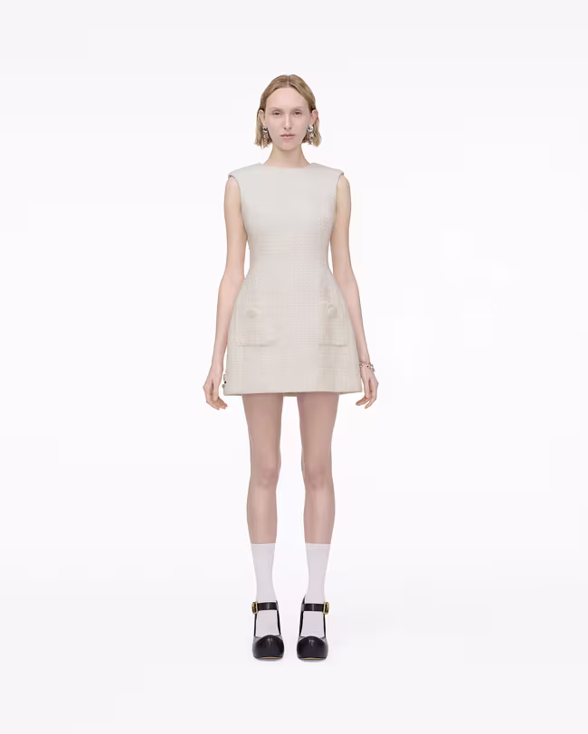 Sculptural Tweed Dress