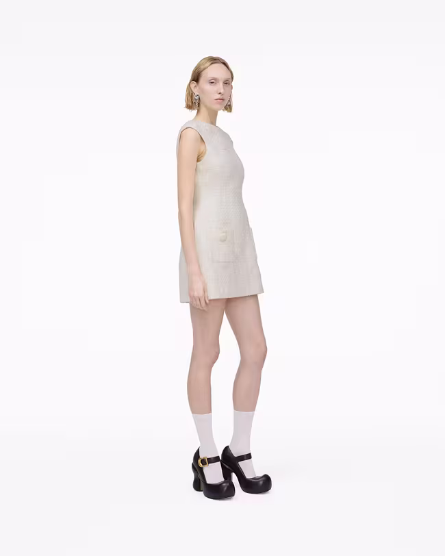 Sculptural Tweed Dress - image 3