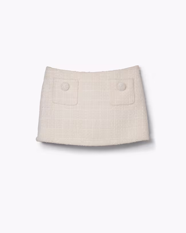 Tweed Mini Skirt - image 3