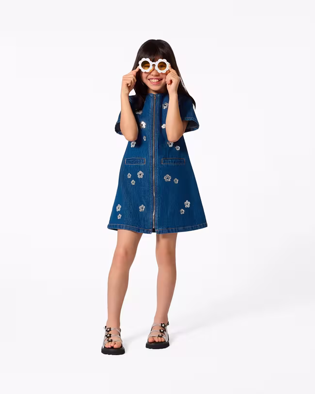 The Sequin Daisy Denim Dress - image 2