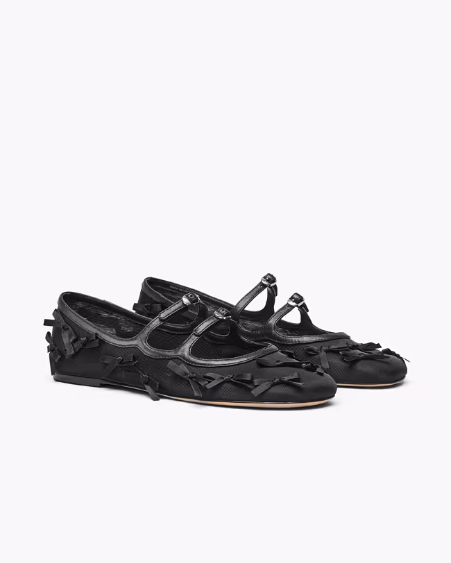 The Bow Mesh Kiki Ballerina