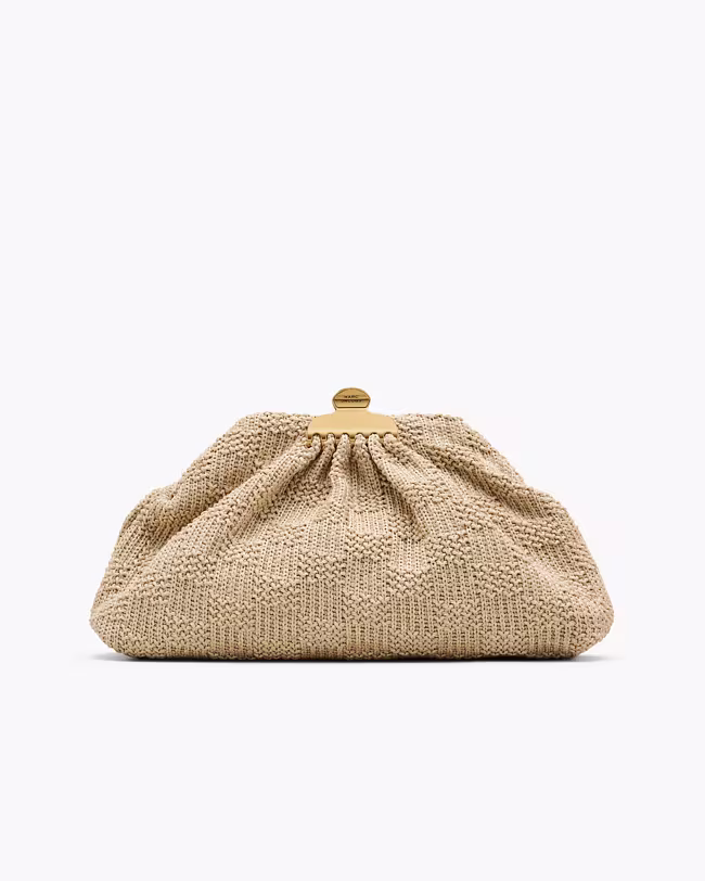 The Summer Woven Glam Clutch
