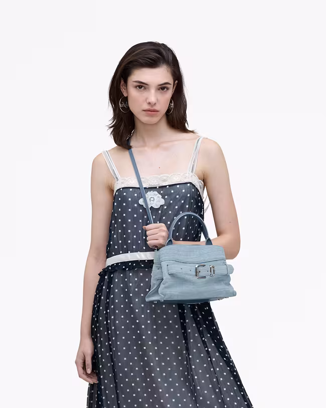 The Suede Croc Dakota Small Satchel - image 2
