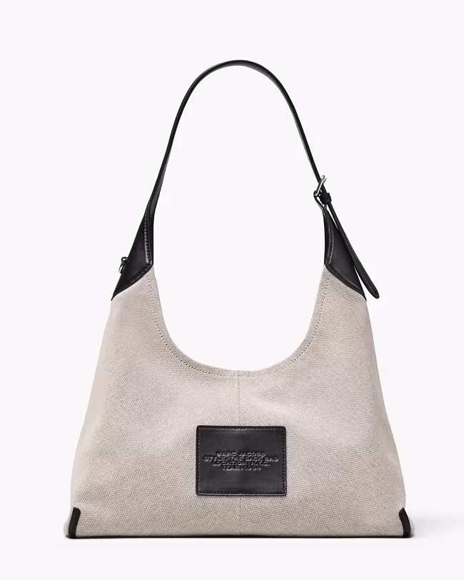 The Leather-Trim Canvas Belted Sack Bag - image 3