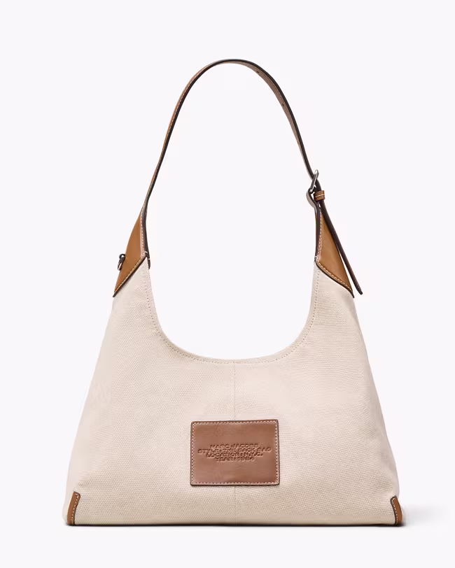 The Leather-Trim Canvas Belted Sack Bag - image 3