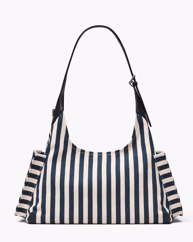 The Stripe Canvas Belted Sack Bag - image 3