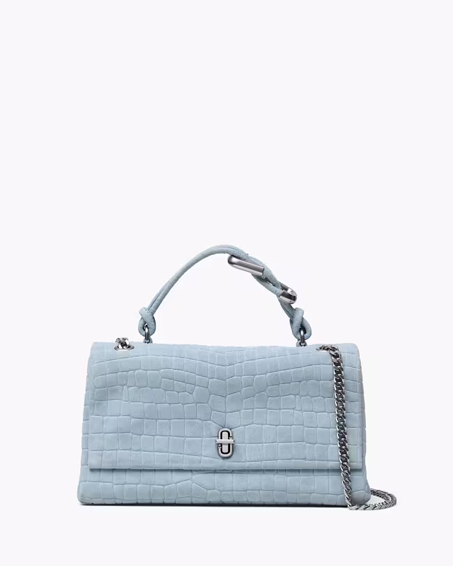 The Suede Croc Dual Convertible Shoulder Bag