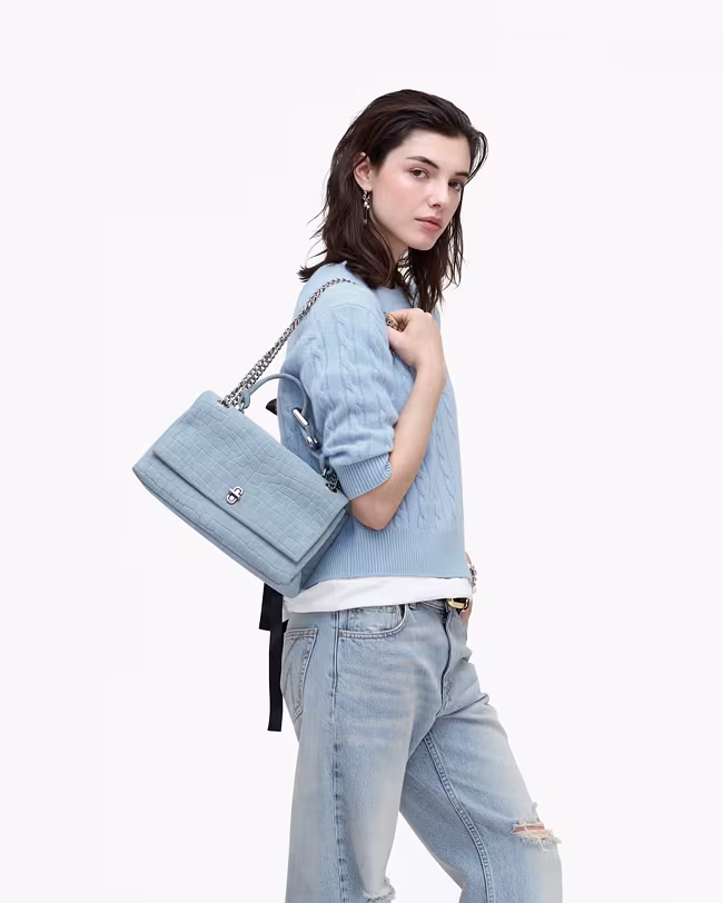 The Suede Croc Dual Convertible Shoulder Bag - image 2