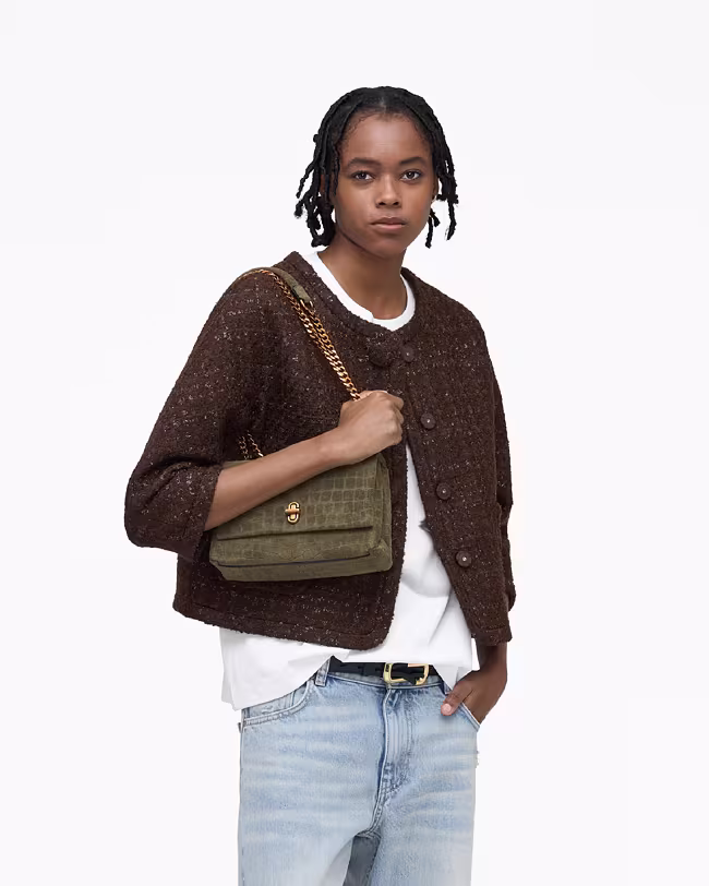 The Suede Croc Slim Dual Convertible Shoulder Bag - image 2