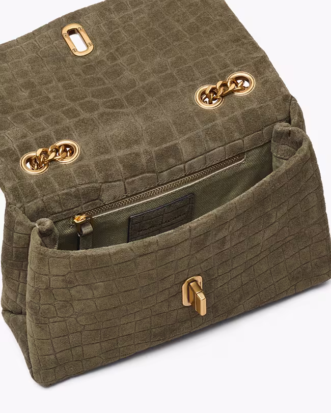 The Suede Croc Slim Dual Convertible Shoulder Bag - image 4