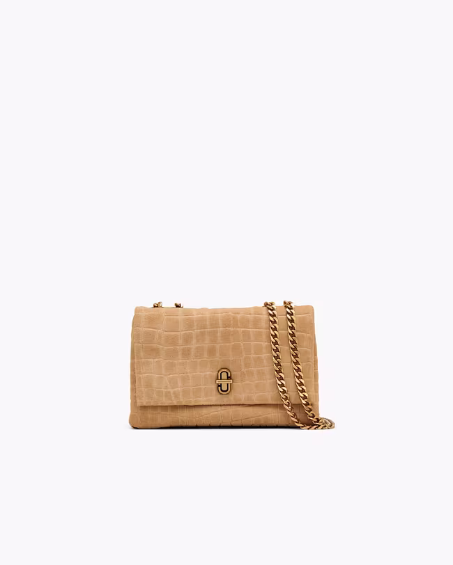 The Suede Croc Slim Dual Convertible Shoulder Bag