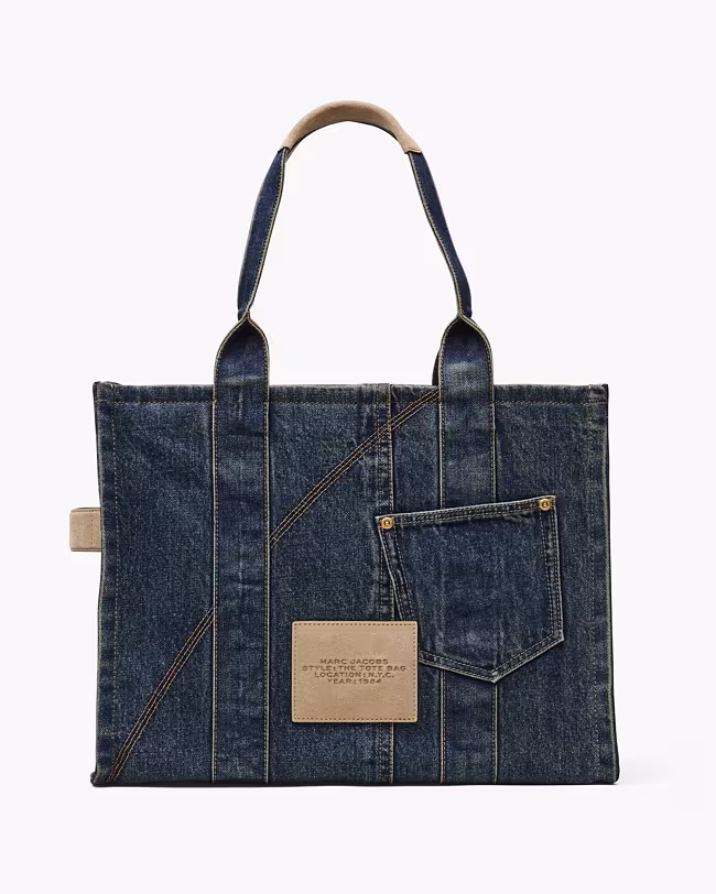 The Denim Suede Large Cargo Tote Bag - image 3