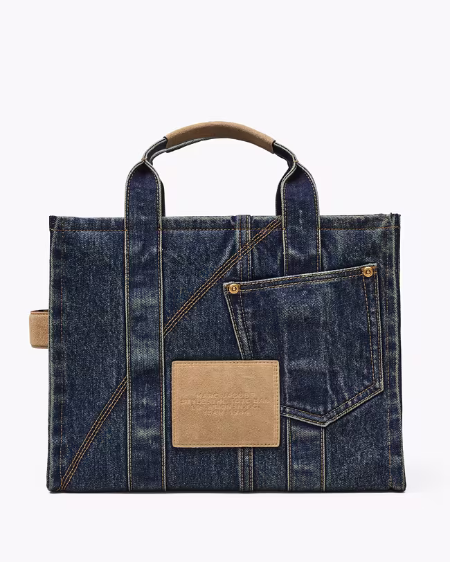 The Denim Suede Medium Cargo Tote Bag - image 3