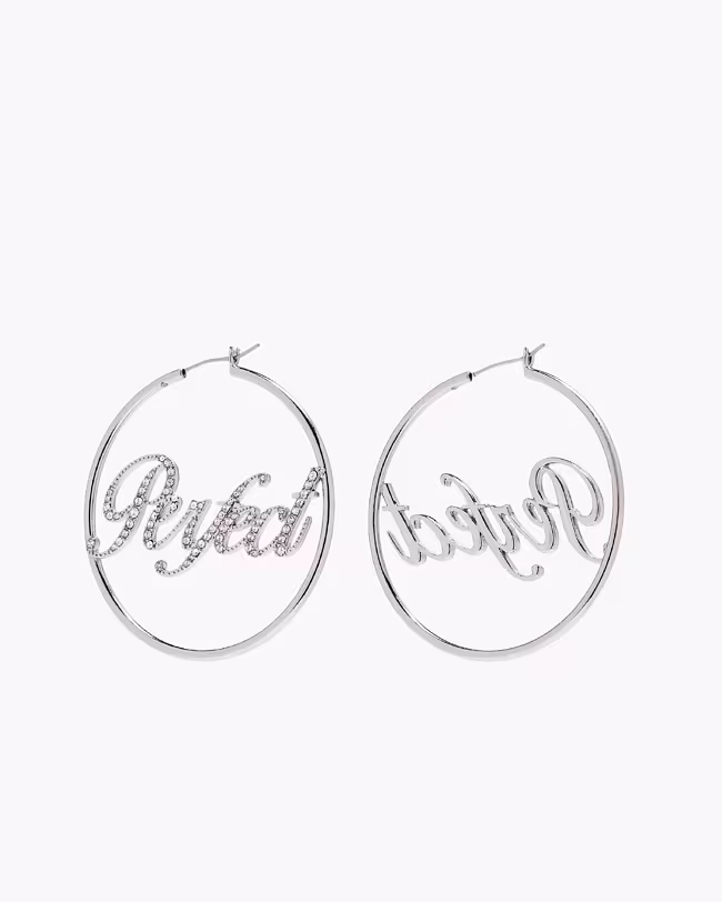 The Perfect Pave Hoop Earrings - image 4