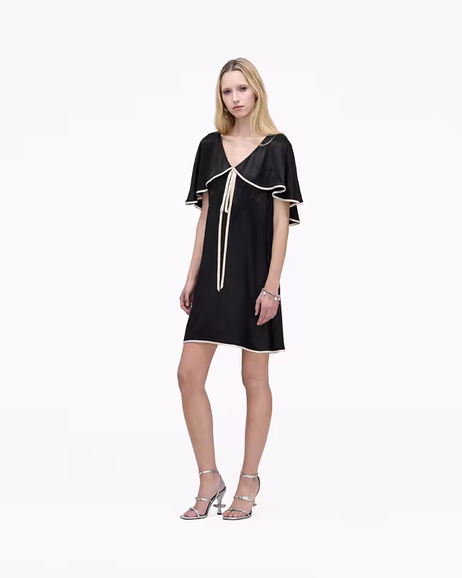 Cape Mini Dress - image 3