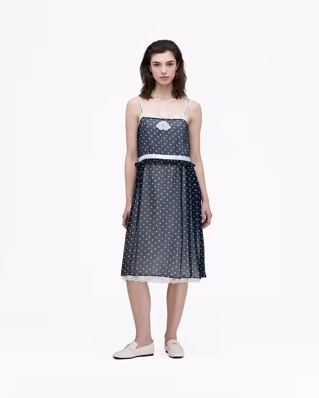 Ribbon Strap Chiffon Dress