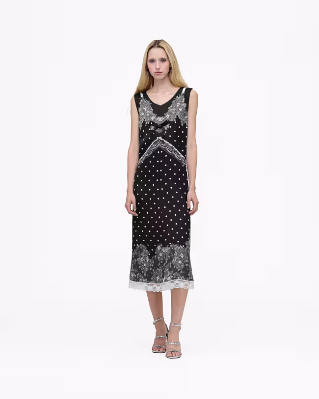 Trompe L'Oeil Slip Midi Dress