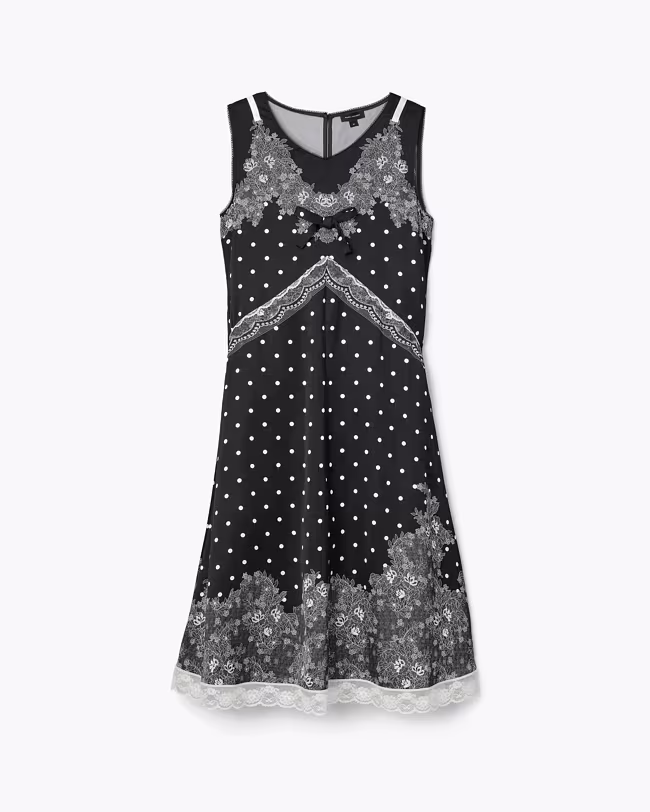 Trompe L'Oeil Slip Midi Dress - image 2