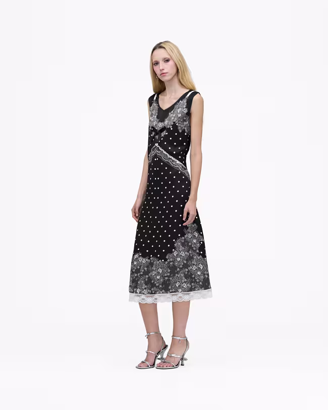 Trompe L'Oeil Slip Midi Dress - image 3