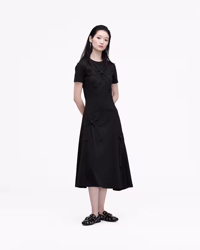 Bow Midi Dress - image 3