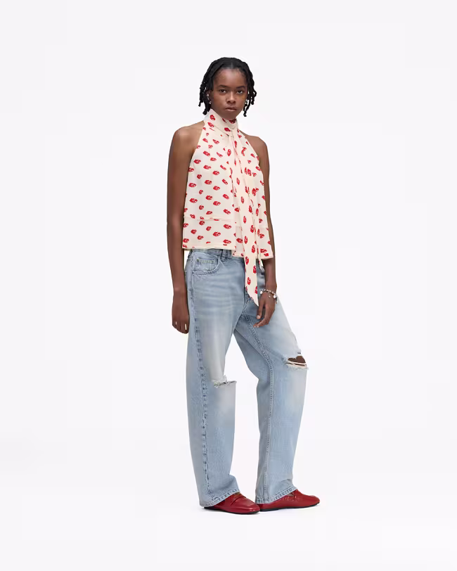 Lips Halterneck Tie Top - image 3