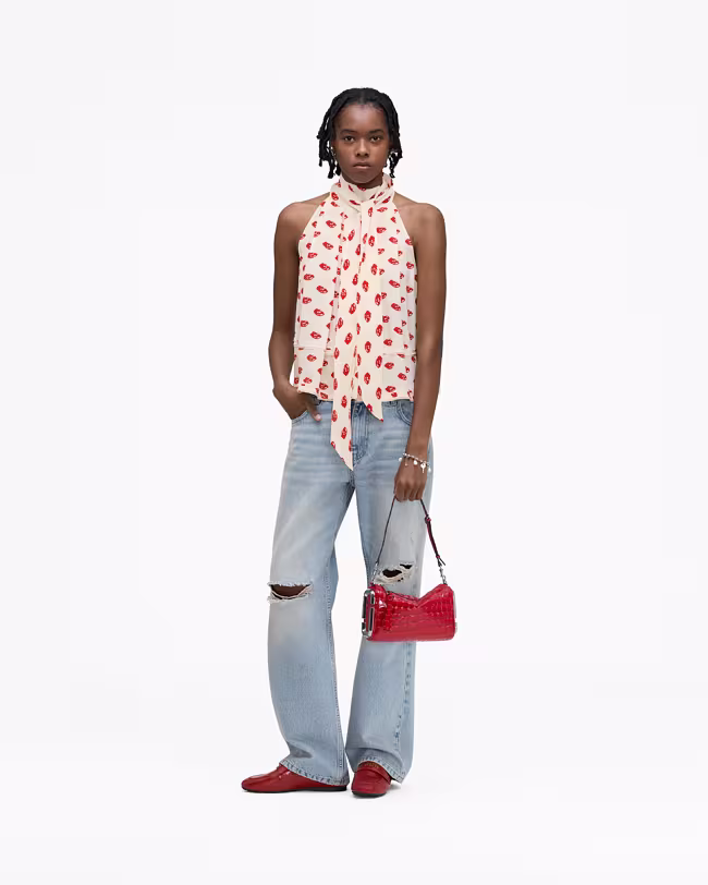Lips Halterneck Tie Top - image 4