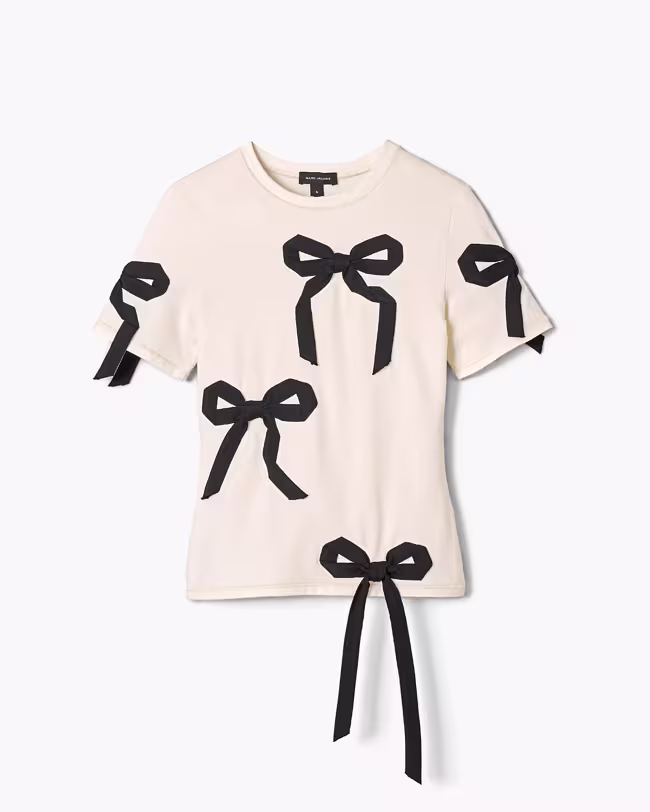 Bow Shrunken Tee - image 2
